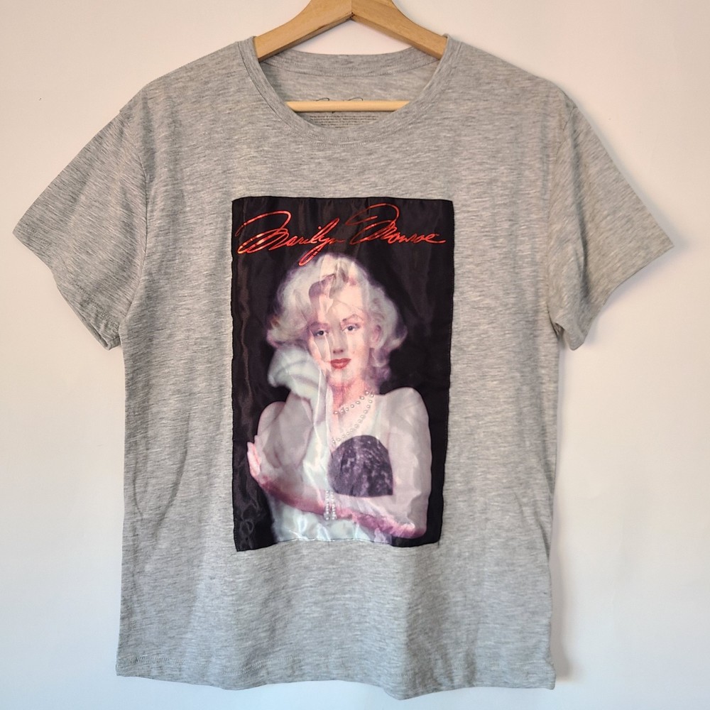 Marilyn Monroe Men's Gray T-Shirt - Size M